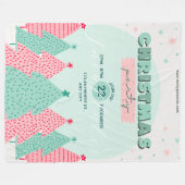 Kerst fleece deken, groot 60 "x 80" (Voorkant (Horizontaal))