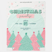 Kerst fleece deken, groot 60 "x 80" deken (Voorkant)