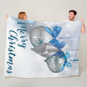 Kerst Fleece Gooi Ornamenten Winter Sneeuwvlok