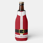 Kerst Fles Koeler met Kerstman Kleding Grappig (Fles Voorkant)