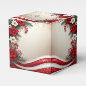 Kerst Floral Candy Canes Vakantie Favoriet Box Bedankdoosjes (Voorkant Zijde)