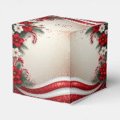 Kerst Floral Candy Canes Vakantie Favoriet Box Bedankdoosjes (Achterkant)