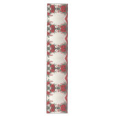 Kerst Floral Candy Canes Vakantie Tafel Runner Medium Tafelloper (Voorkant)