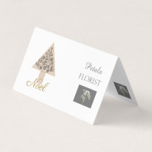 Kerst Florist Berichtkaart
