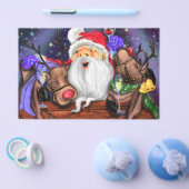Kerst Flyer Sinterklaas en Rendieren Pret (Enkel)