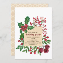 Kerst Foliage Vakantie Party