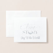 Kerst Folie Kaart (Voorkant met envelop)