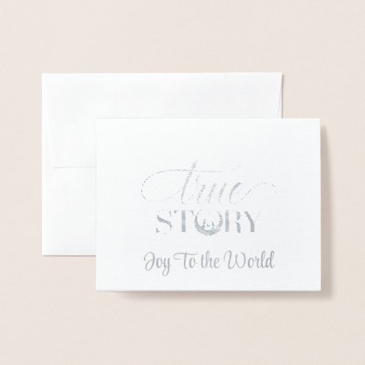 Kerst Folie Kaart (Voorkant met envelop)