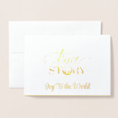 Kerst Folie Kaart (Voorkant met envelop)