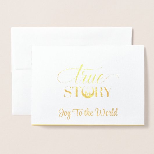 Kerst Folie Kaart (Voorkant met envelop)