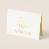 Kerst Folie Kaart (Voorkant)