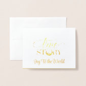 Kerst Folie Kaart (Voorkant met envelop)