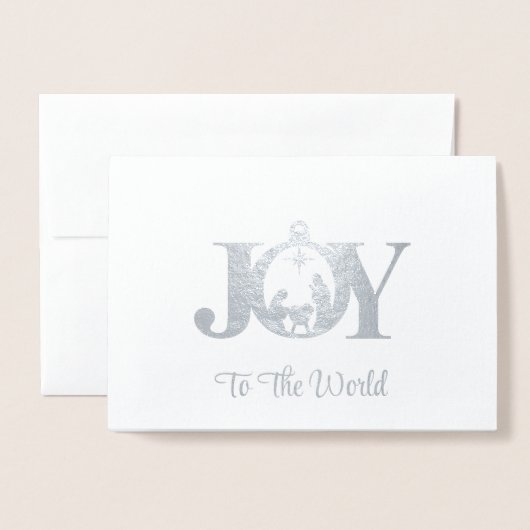 Kerst Folie Kaart (Voorkant met envelop)