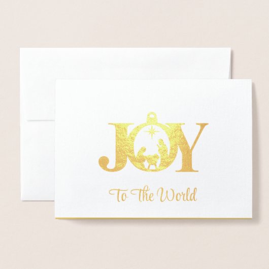 Kerst Folie Kaart (Voorkant met envelop)