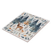 Kerst Folk Art Herten Tegeltje (Zijkant)