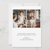 Kerst Folk Bloemen Foto Vakantie Kaart (Achterkant)