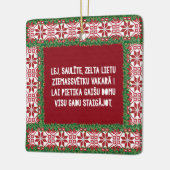 Kerst Folk Song III Latviesu Tautasdziesma Keramisch Ornament (Links)