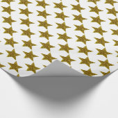 Kerst fonkelende sterren cadeaupapier (Hoek)