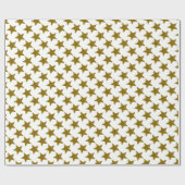 Kerst fonkelende sterren cadeaupapier (Vlak)