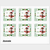 Kerst Football Gift Label (Vel)