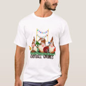 Kerst Football Gnomen en Elf Named T-shirt (Voorkant)