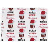 Kerst Football Gridiron Ball Aangepaste naam Groot Cadeauzakje (Achterkant)