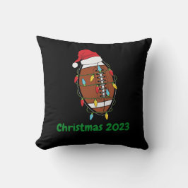 Kerst Football kous Pet met lichte string Kussen