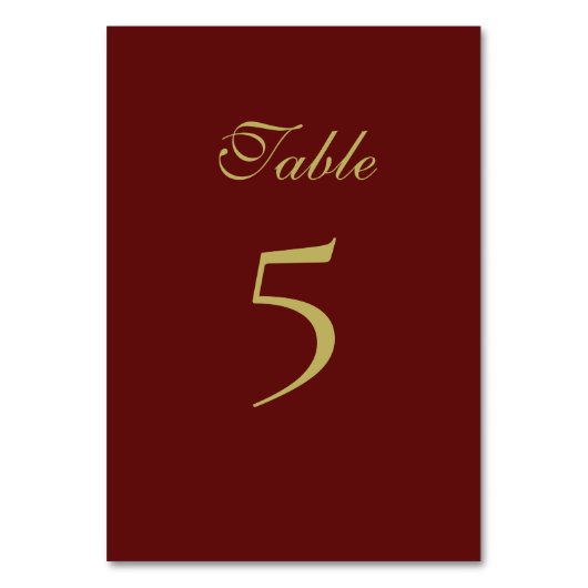 Kerst Formeel Tafelnummer Kaart (Voorkant)