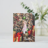 Kerst Foto Bedankkaart Briefkaart (Staand voorkant)