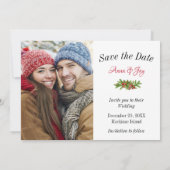 Kerst Foto Bewaar de Datum Save The Date (Achterkant)