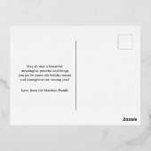 Kerst Foto Briefkaart, Folie Briefkaart (Achterkant)