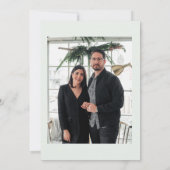 Kerst Foto Bruiloft Verlovingsfeest Kaart (Achterkant)