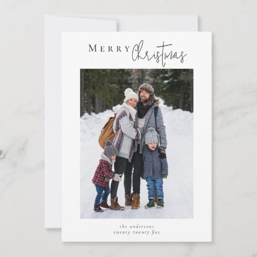 Kerst Foto Collage Feestdagenkaart (Voorkant)