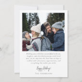 Kerst Foto Collage Feestdagenkaart (Achterkant)