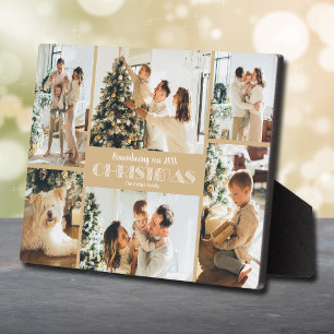 Kerst Foto Collage Herinnering Fotoplaat