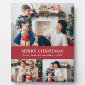 Kerst Foto Collage Plaquette Fotoplaat (Voorkant)