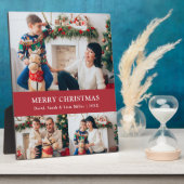 Kerst Foto Collage Plaquette Fotoplaat (Zijkant)