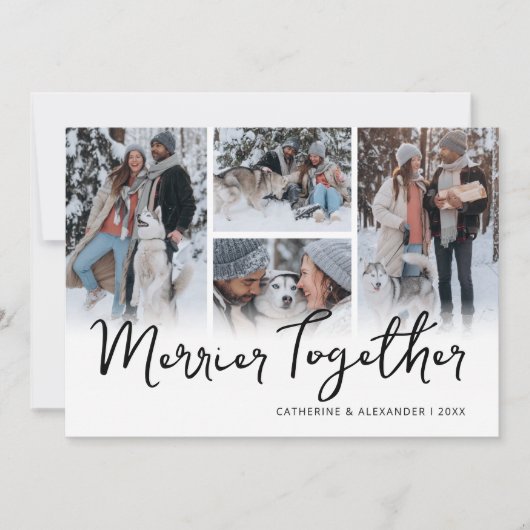 Kerst Foto Collage 'Samen Kerstmis' Feestdagenkaart (Voorkant)