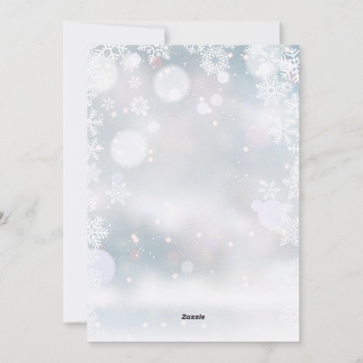 Kerst Foto Collage Schattig Baby Het Is Koud Buite Feestdagenkaart (Achterkant)