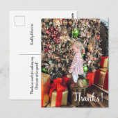 Kerst Foto Dank Je Postkaart (Voorkant / Achterkant)