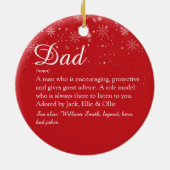 Kerst Foto Definisie Vader Papa Keramisch Ornament (Achterkant)