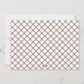 Kerst Foto Eenvoudig Plat Turkoois Rood Feestdagenkaart (Achterkant)