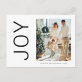 Kerst Foto Familie | Eenvoudige Kerstvreugde  Briefkaart (Voorkant)