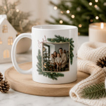 Kerst foto frame gepersonaliseerd familie 