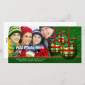 Kerst Foto Groeten Aangepaste Vakantie Sjabloon (Voorkant / Achterkant)