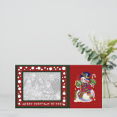 Kerst foto kaart (Staand voorkant)