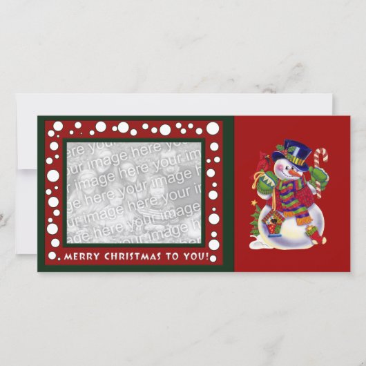 Kerst foto kaart (Voorkant)