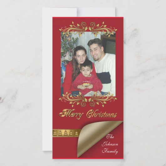 Kerst foto kaart (Voorkant)