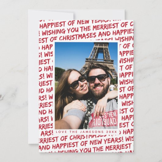 Kerst Foto Kaart *Kerst Graffiti* (Voorkant)