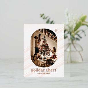 Kerst Foto Kaart Rose goud Folie Kaart